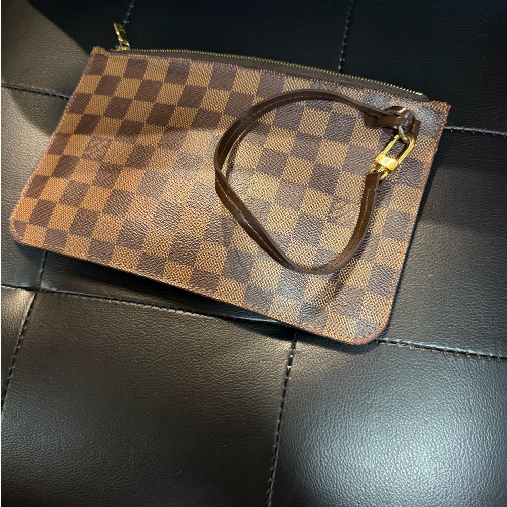 Louis Vuitton Brown Checkered Clutch